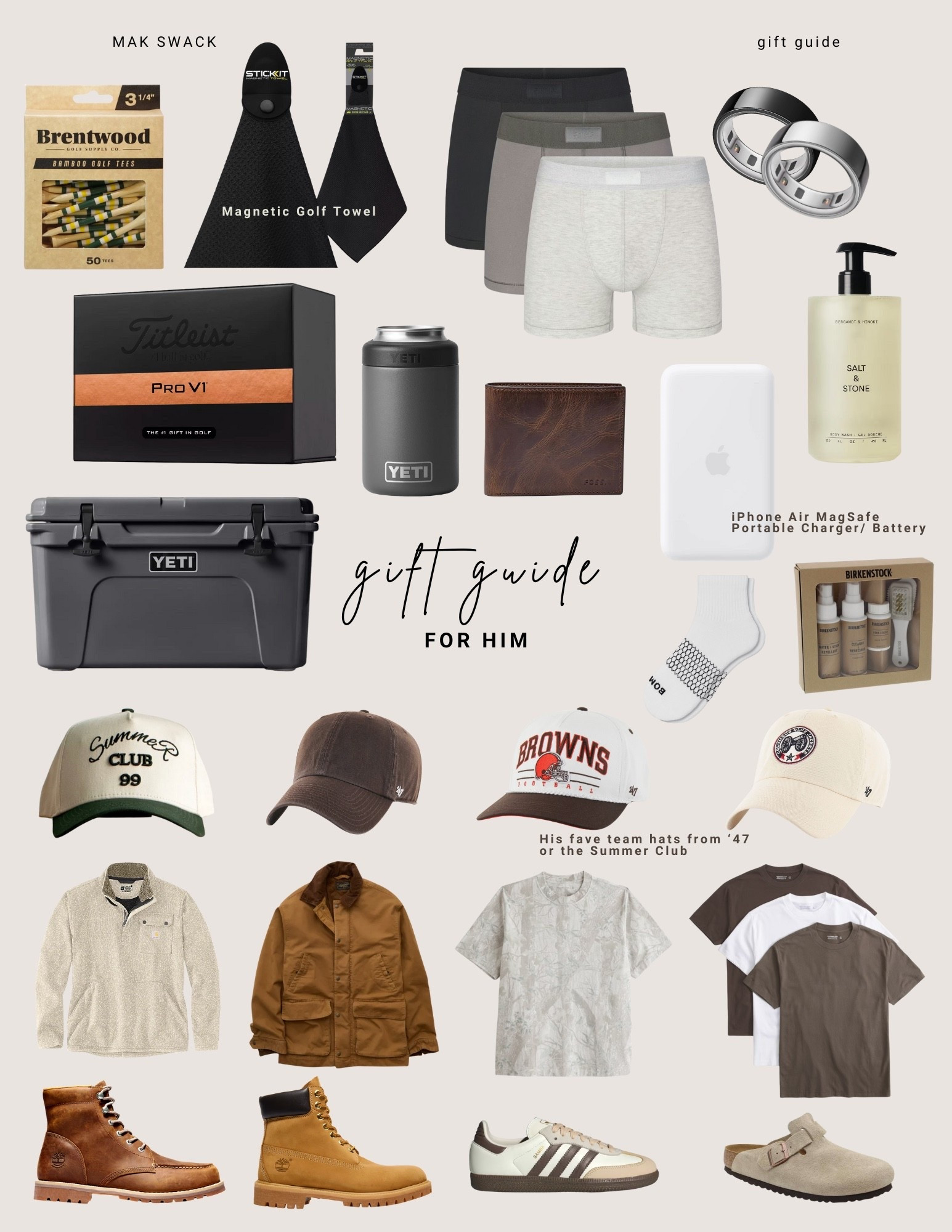 Gift ideas he’ll actually love — winter fits, hats, shoes, YETI gear, boxers, and golf essentials. All linked on LTK! 🎁❄️

#LTKMens #LTKGiftGuide #LTKHoliday