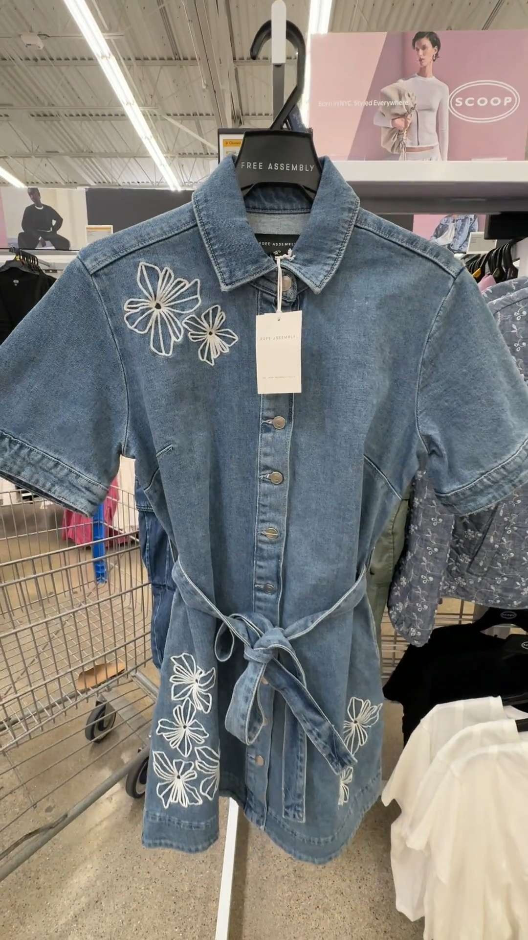 The cutest little denim dress! Perfect for a country concert | Walmart Dress  

 #LTKdayinmylife #LTKgrwm #LTKootd
