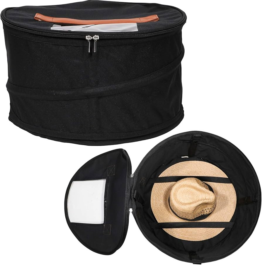 Hat Storage Box | Stuffed Animal Toy Storage | Stackable Round Pop-up Container | Travel Hat Boxe... | Amazon (US)