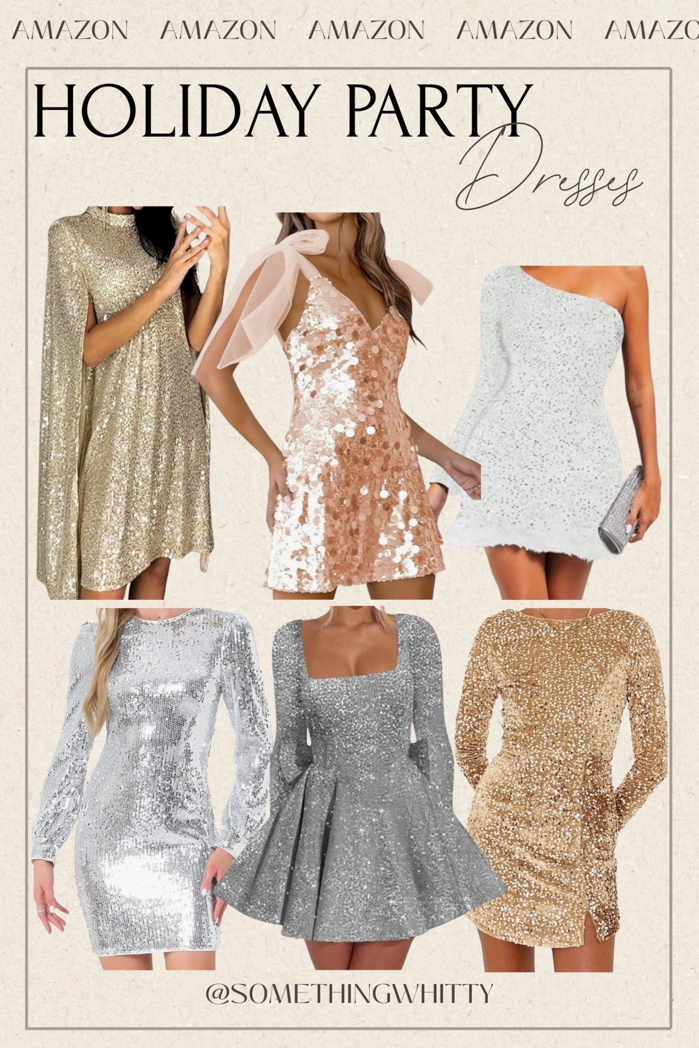 Holiday Party Dresses from Amazon // Metallics #founditonamazon 

#LTKHoliday #LTKSeasonal #LTKFindsUnder50