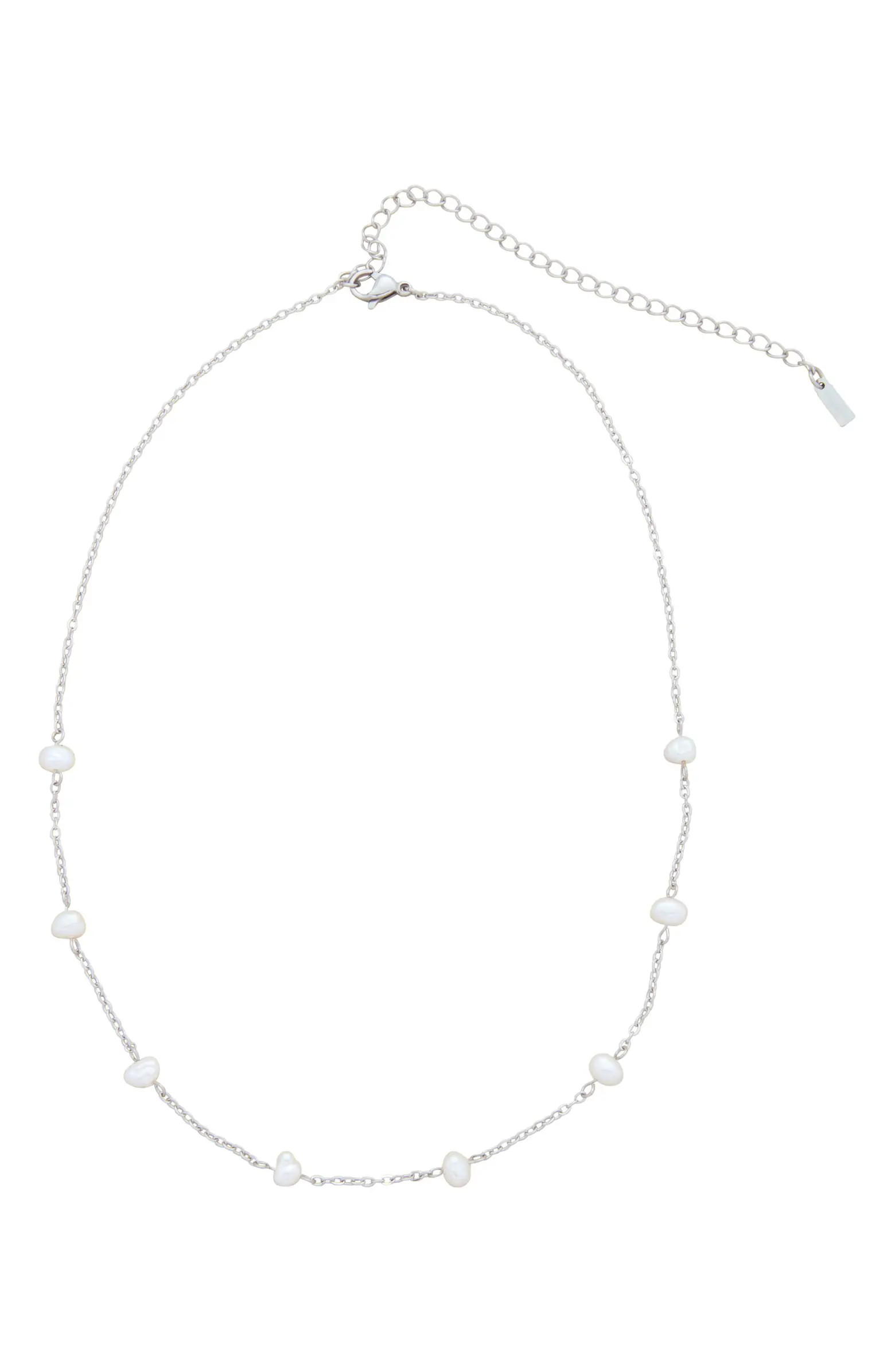 Freshwater Pearl Station Necklace | Nordstrom