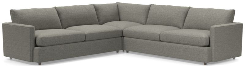 Lounge 3-Piece Soft Sectional Sofa + Reviews | Crate & Barrel | Crate & Barrel