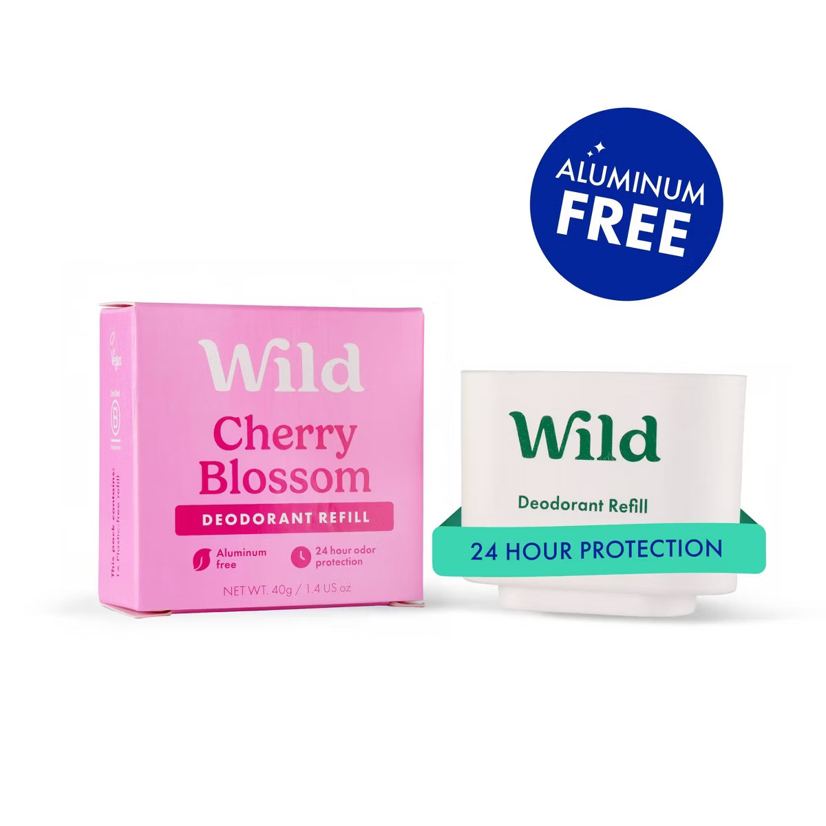 Wild Cosmetics - Cherry Blossom - Aluminum Free Deodorant Refill - 1.4oz | Target