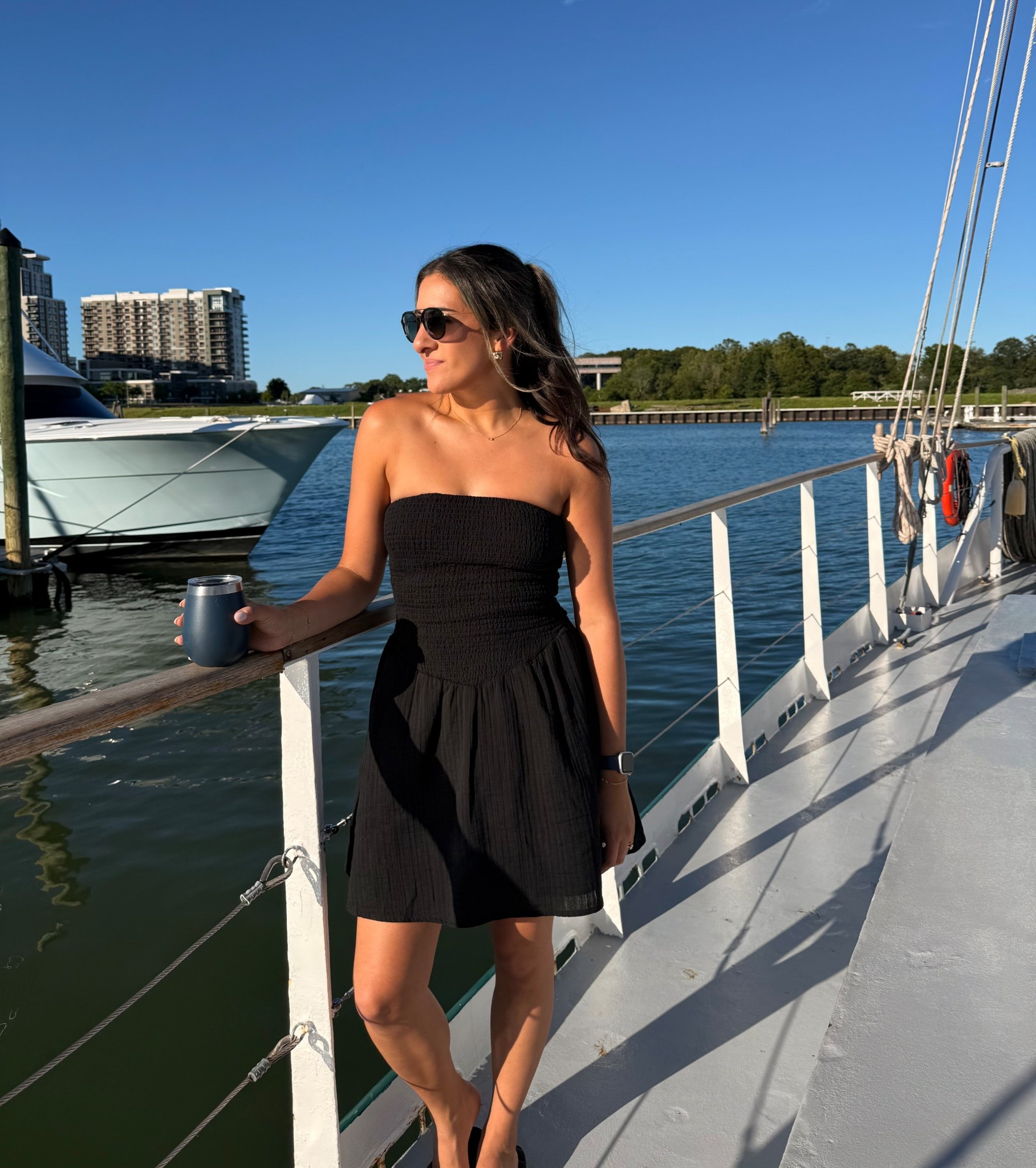 The perfect summer dress from Target! 
#targetsummer #targetdress #blackdress #boatoutfit

#LTKSaleAlert #LTKFamily #LTKSeasonal