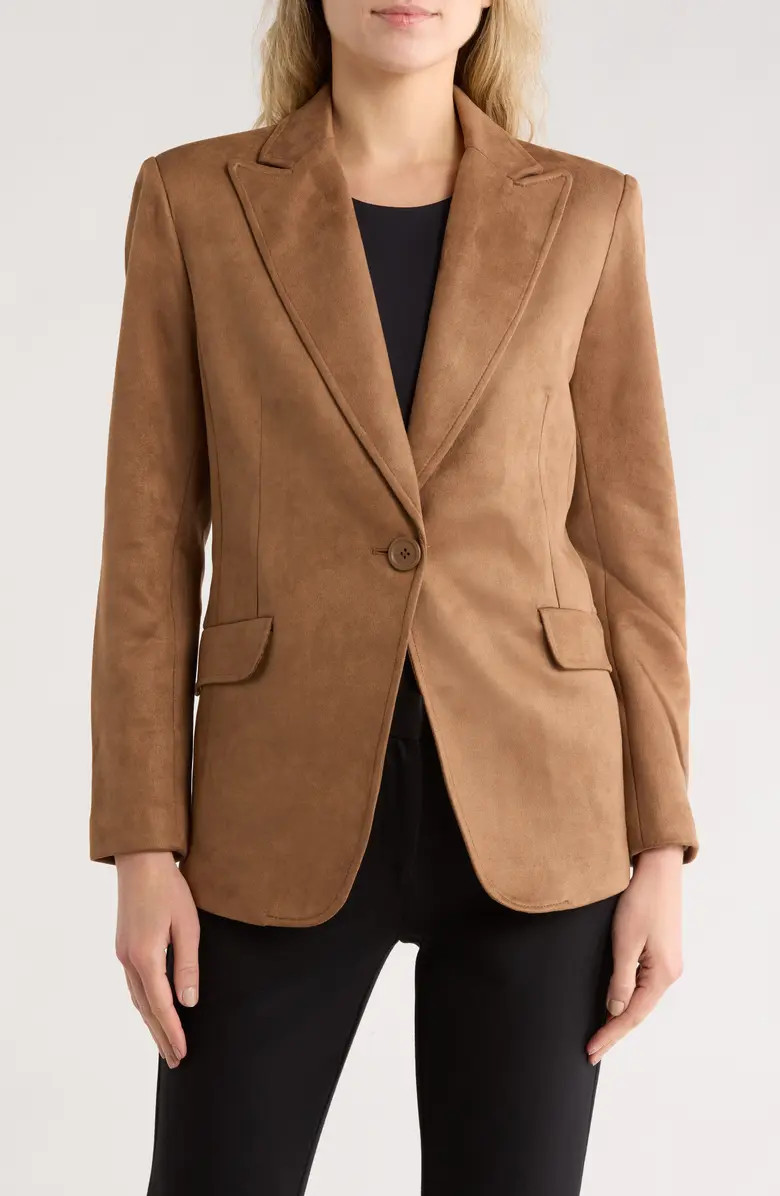 Faux Suede Blazer | Nordstrom Rack