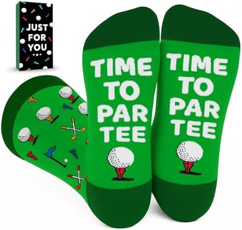 ZAGKOO Golf Socks for Men - Fun Gift for Golf Lovers, Teen Boys, Coaches, Dad, Husband - Birthday... | Amazon (US)
