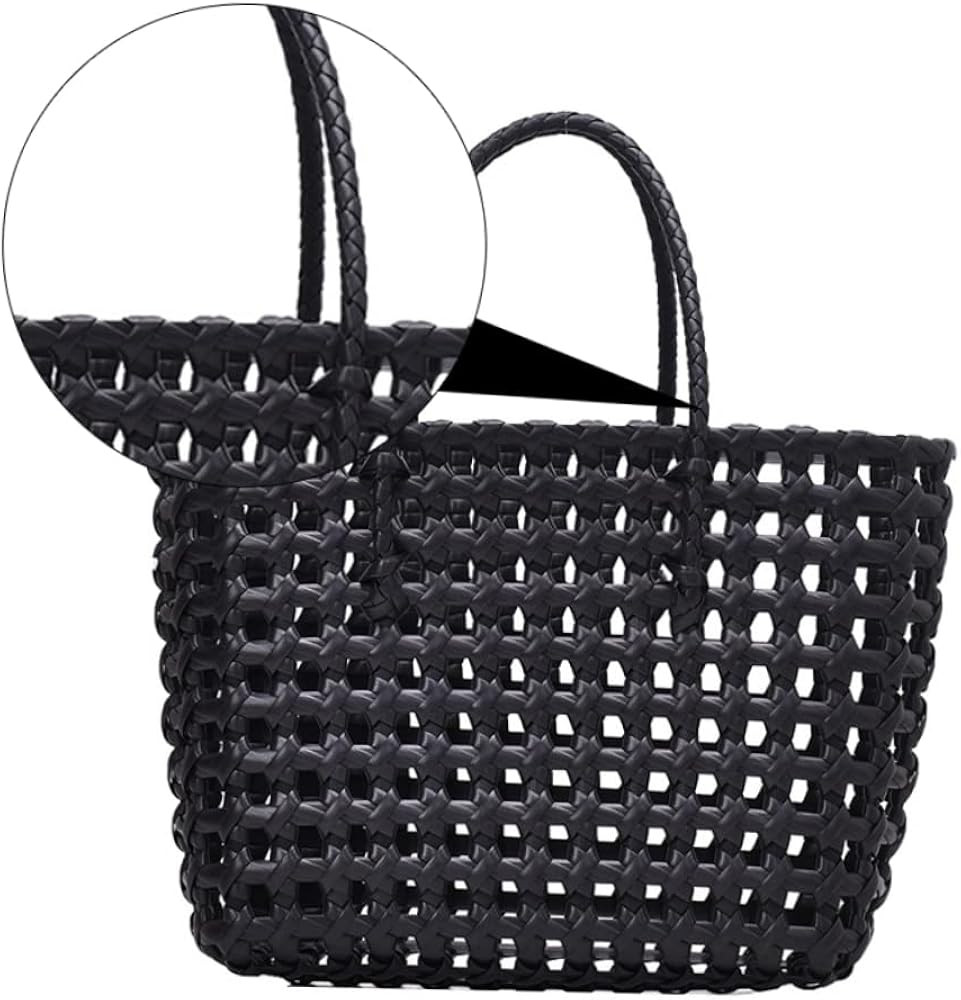 Handbag Straw Sling Bag for Women Fashionable Tote Bag Large Capacity Straw Woven Storage Bag | Amazon (US)