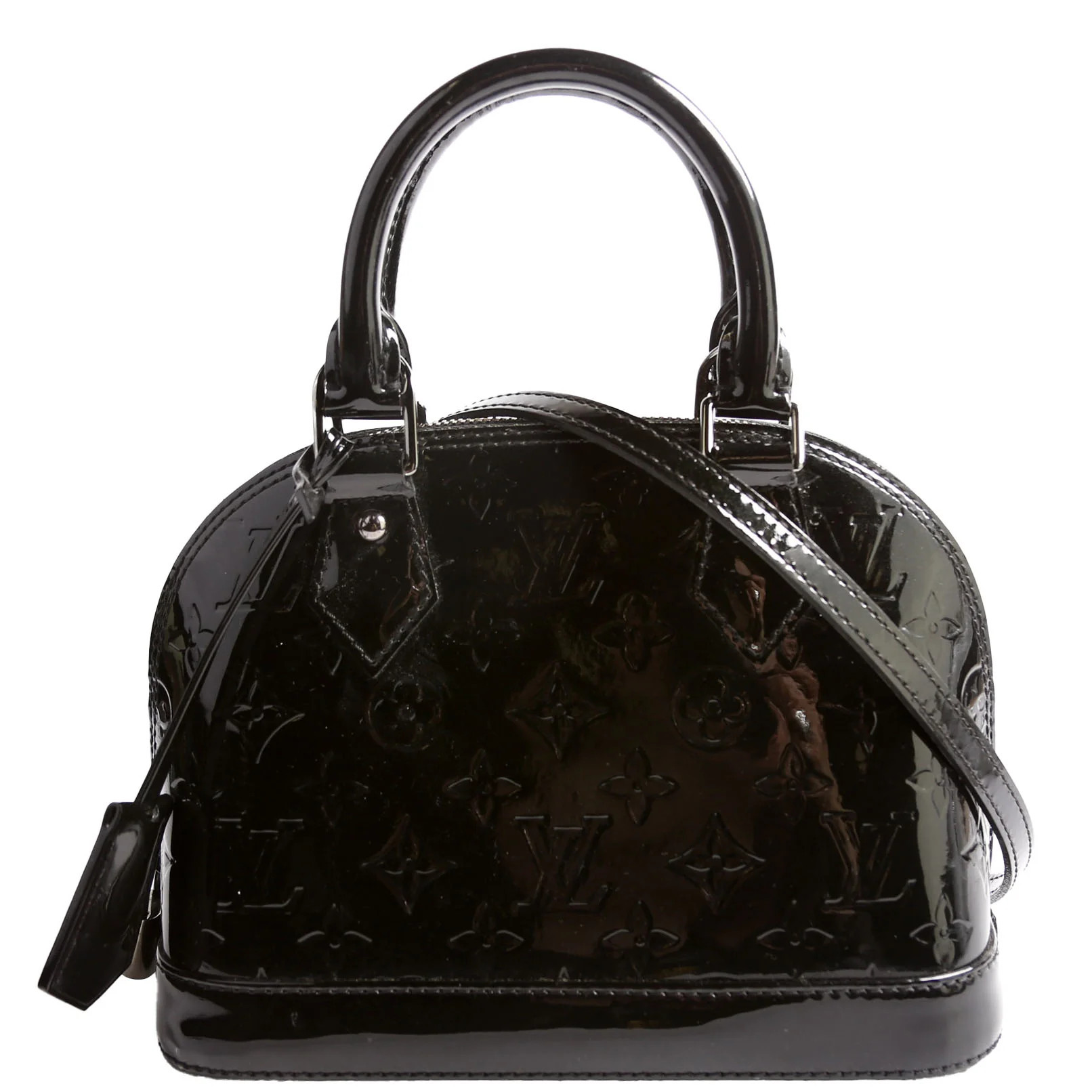 Alma BB Vernis Black | Keeks Designer Handbags