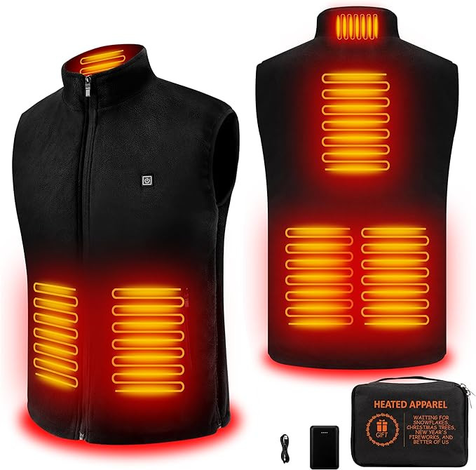 Heated Vest with Battery Pack Included, Warming Polar Fleece Smart Heating Vests | Amazon (US)
