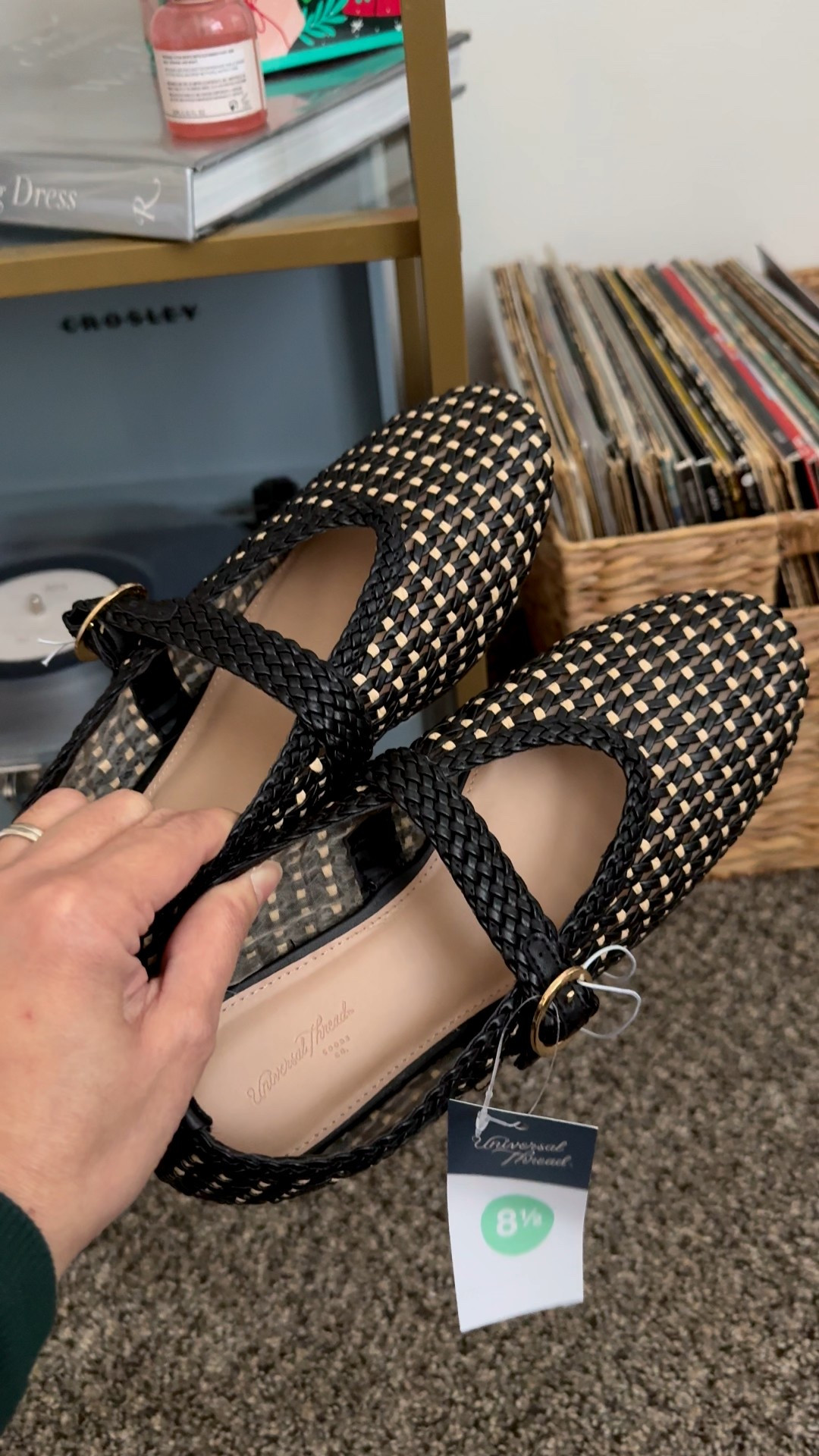 cute woven Mary Jane flats from target. I love the color of these. ￼

Size 8 1/2

#LTKootd #LTKSeasonal