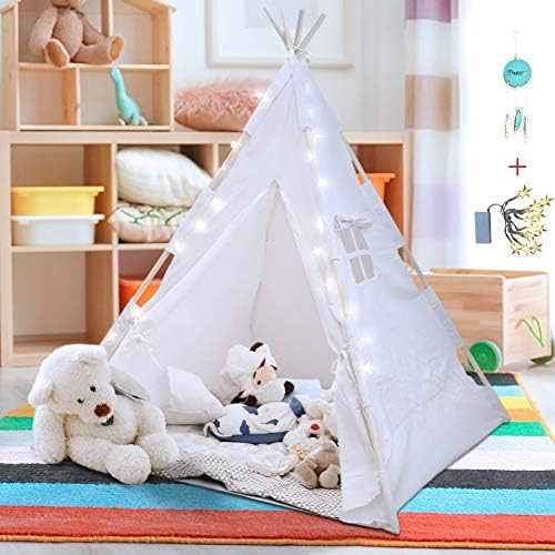 Teepee Tent for Kids - A Fairytale Tipi Tent Kids Love. LED Star Lights, Dream Catcher - Strong I... | Amazon (CA)