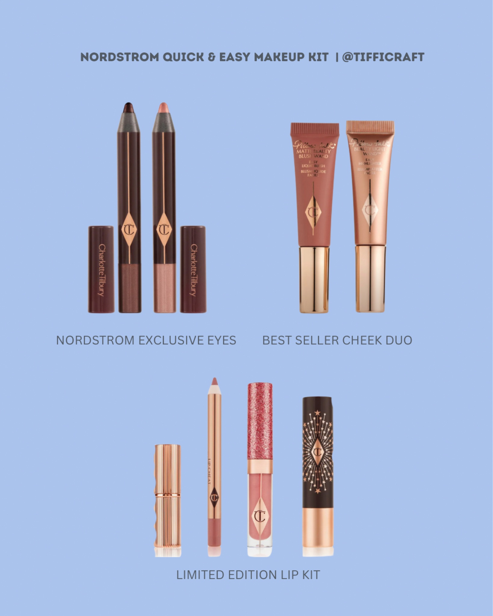 I’m all about a simple makeup routine in the summer. This is why I lean into sets and Charlotte Tilbury is the queen for showing us how to beautify in the easiest way possible. You can literally lean into this trio and you will be glowing all summer long!

#LTKBeauty #LTKxNSale #LTKFindsUnder100