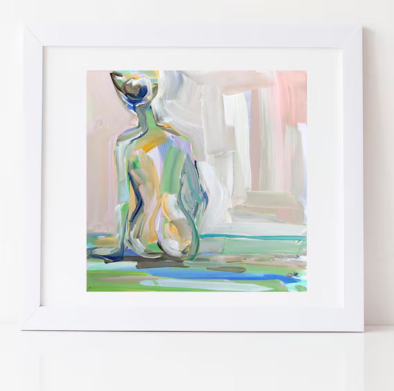 PRINT on Paper or Canvas, "Figure with Blush" | Etsy (US)