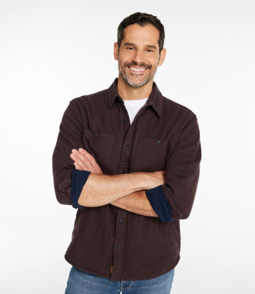 Men's 1912 Field Flannel Shirt, Lined, Slightly Fitted Untucked Fit Deepest Brown XXXL, Cotton L.L.Bean | L.L. Bean