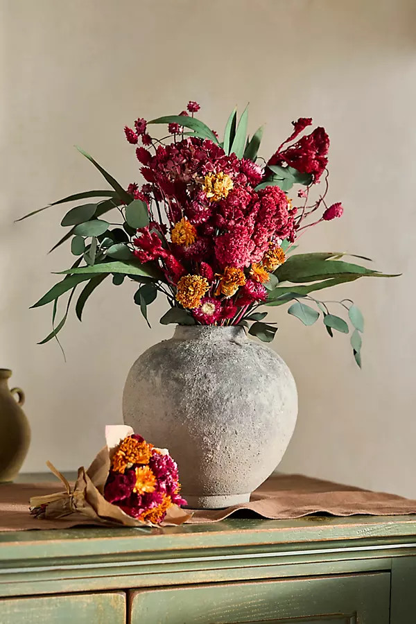 Jewel Tones Dried Bouquet | Anthropologie (US)