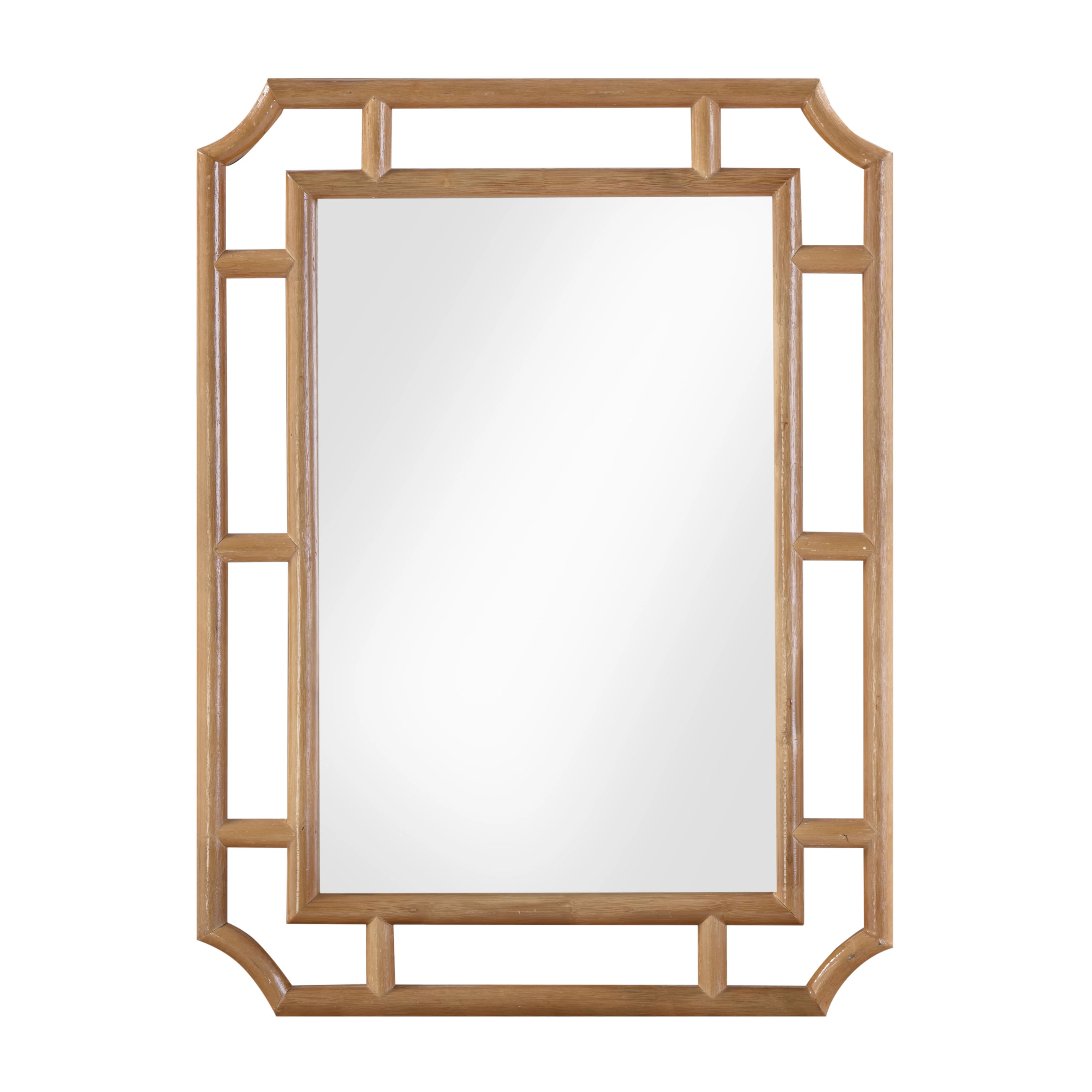 Cienna 24"x32" Natural Rattan Wall Mirror | TOV Furniture