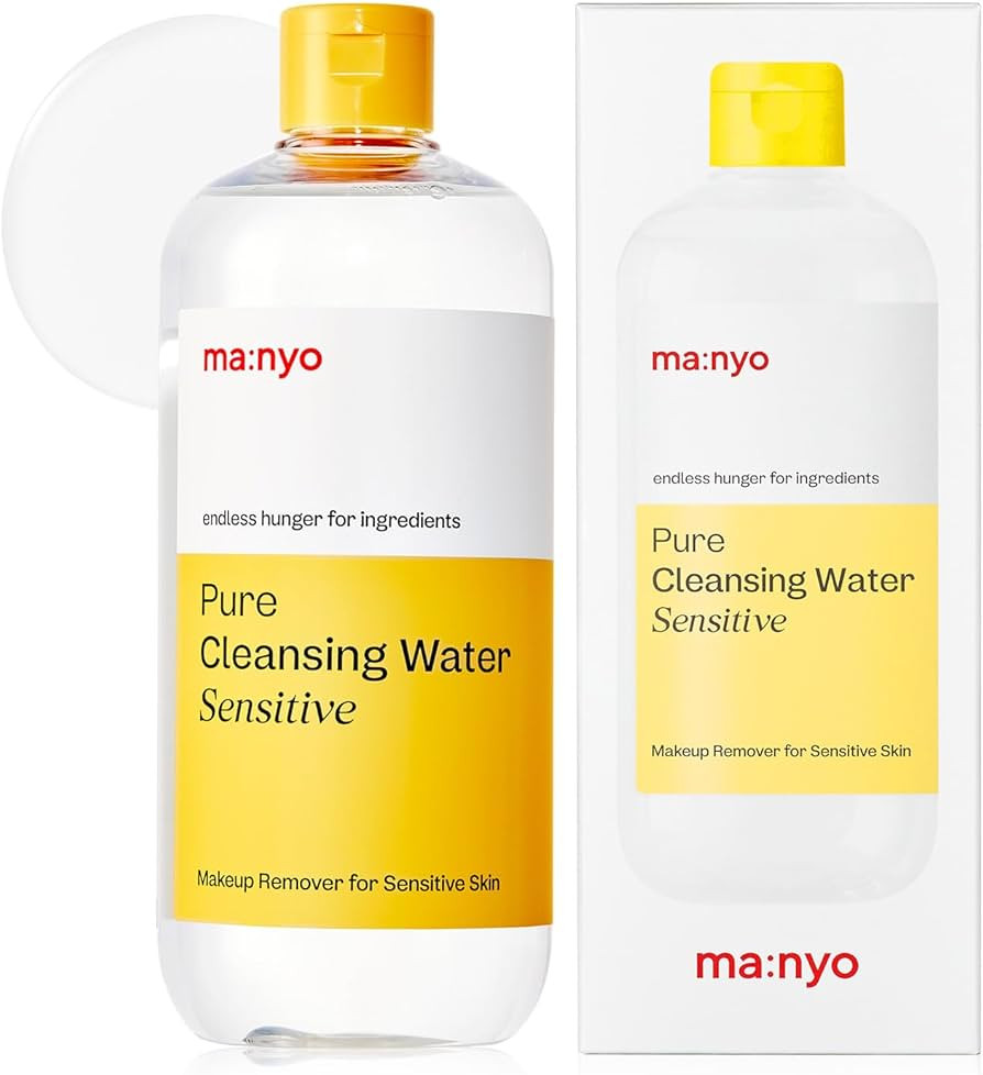 ma:nyo Pure Cleansing Water Sensitive (16.9 fl oz/500ml) - Triple+ Micellar Technology, Makeup Re... | Amazon (US)