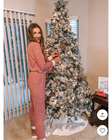 Photo is from last year but linking my flocked Christmas tree that I’ve had for a few years now - it’s on sale for $150 right now! I have the 7.5 foot tree 🎄🎄🎄 

#LTKHoliday #LTKhome #LTKsalealert