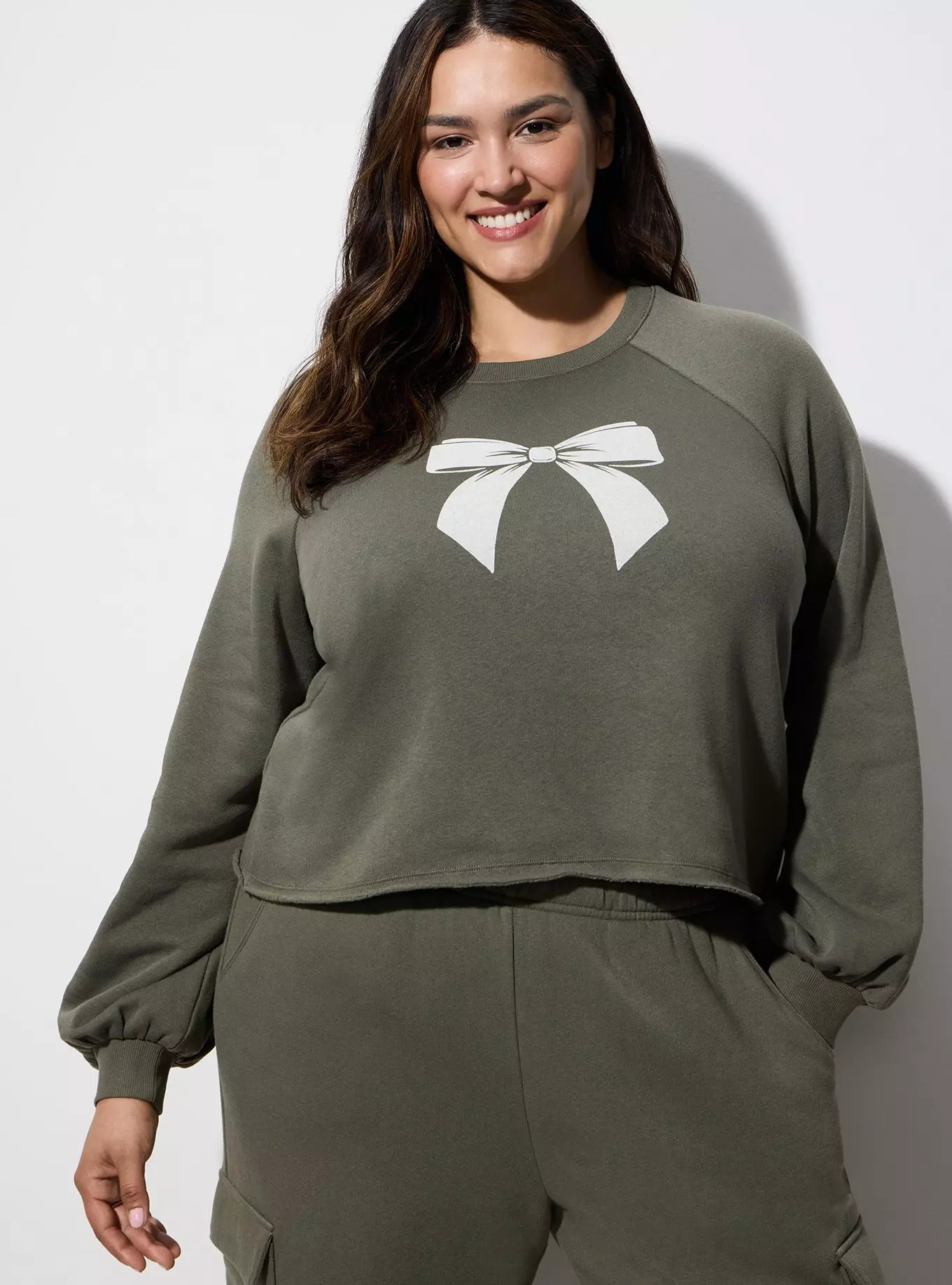LoveSick Oversized Raglan Crew Sweater | Torrid (US & Canada)