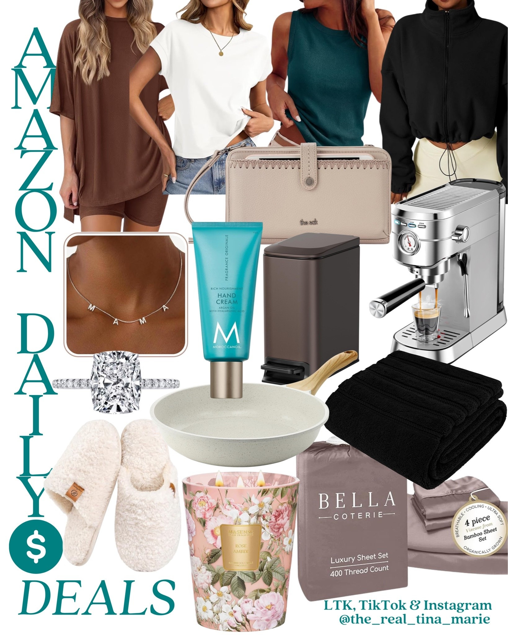 🛍️🤎🥰 TODAY’S DEALS 🥰🤎🛍️

That Sak cell phone bag, a luxury oversized bath towel, a bougie candle or a dainty mama necklace would make great last minute gifts for Mother’s Day 💞

#giftsforher #mothersdaygift #deals #amazonfinds #amazonfashion