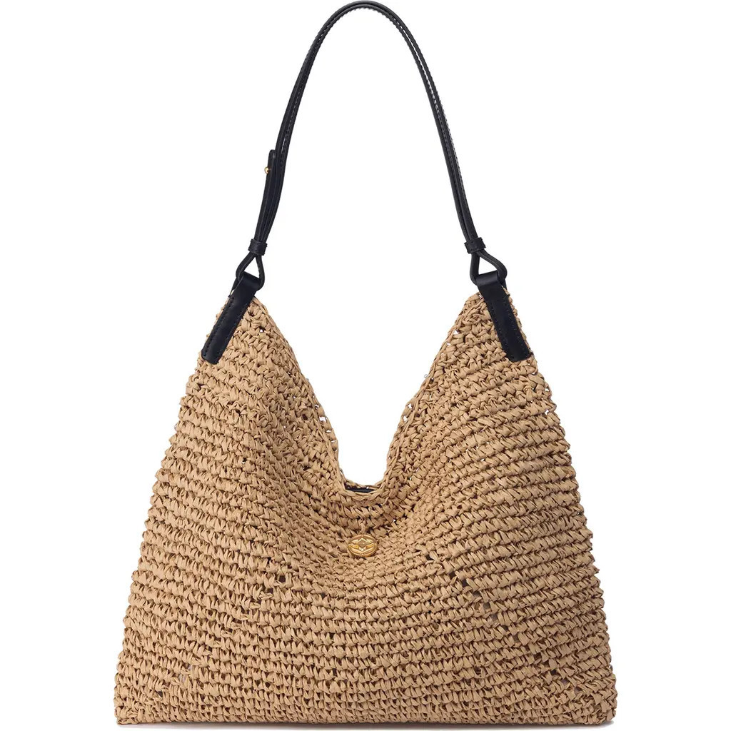Oryany Raffia Triangle Shoulder Bag in Natural at Nordstrom | Nordstrom