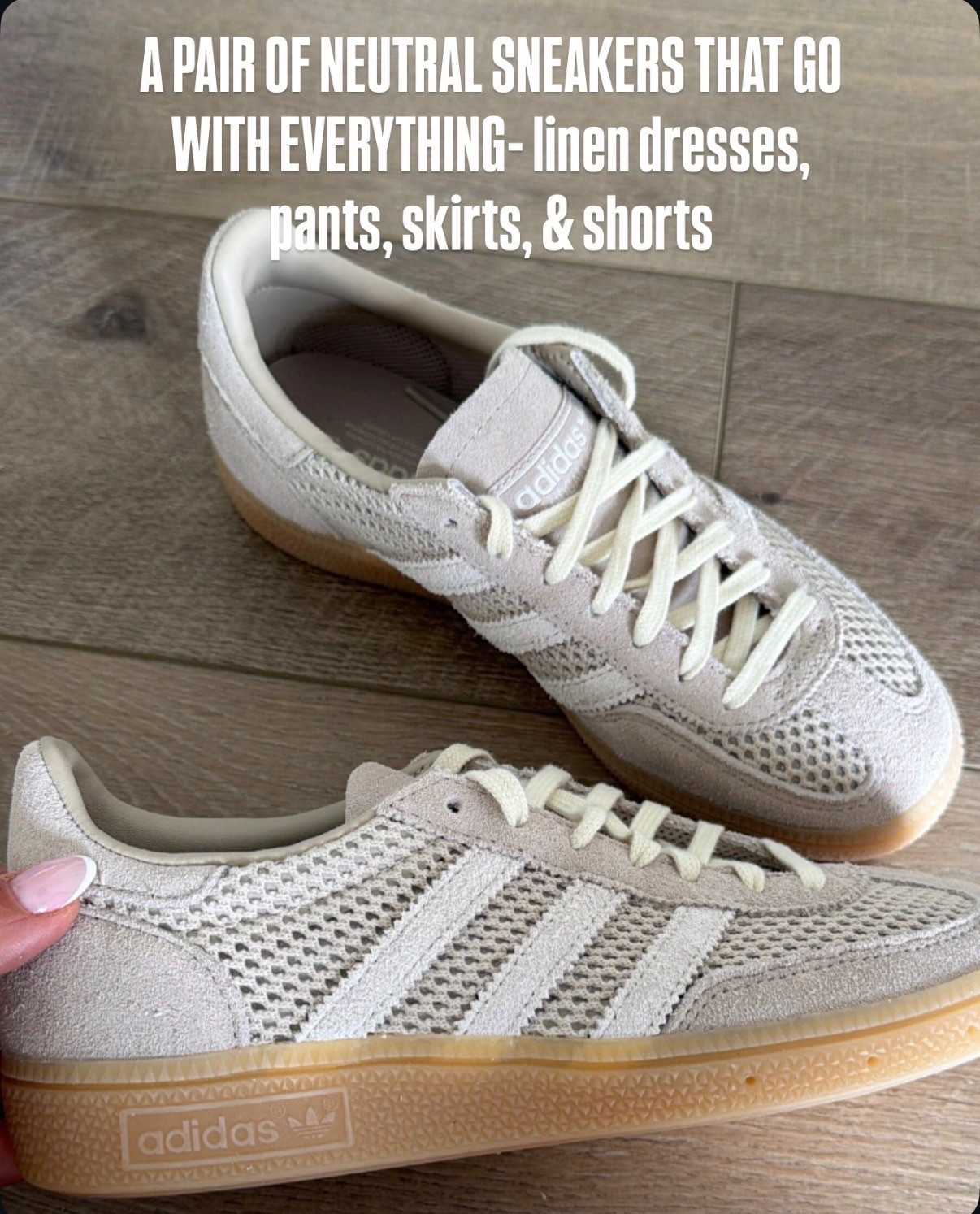 The perfect neutral sneaker for your next trip. They go with everything-dresses, pants, skirts, and short.

#LTKTravel #LTKMidsize #LTKPlusSize