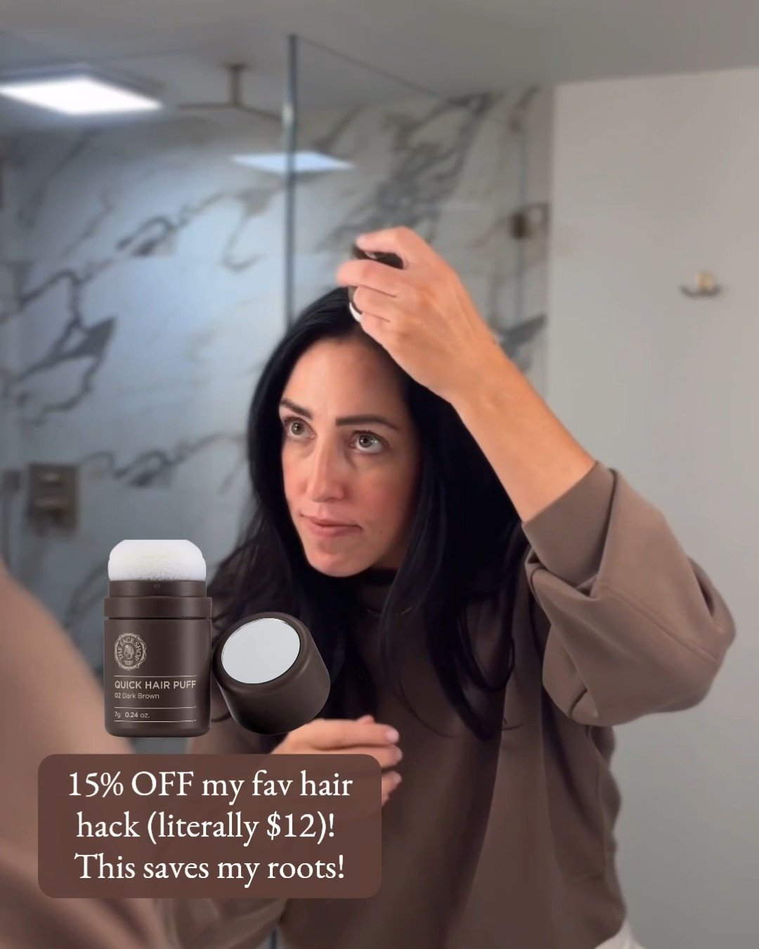 15% off my favorite hair hack for Amazon Big Deal Days, and it is literally $12! This root touch-up powder saves my roots between color appointments. Just dab it on your part and hairline and grays disappear in seconds, no mess. 

 #amazonbigdealdays #bigdealdays #primebigdealdays #amazondeals #roottouchup #hairpowder #grayhaircoverage #hairhack #beautyhack #hairtips #beautyfinds #amazonbeauty #under15 #momhacks #salealert #founditonamazon #LTKSaleAlert