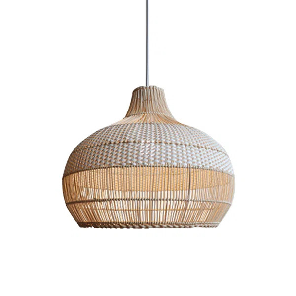 Ajshe 1 - Light Rattan Teardrop Pendant | Wayfair North America