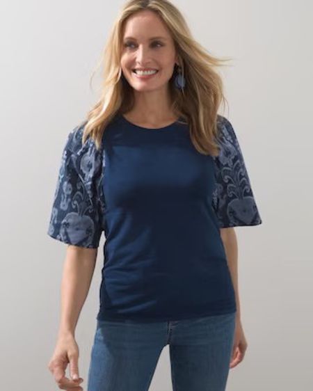 Love the patterned sleeve detail on this new Chico’s tee for spring! Perfect with denim, white and shorts! I ordered a size 1 and can’t wait to wear. #lovechicos #spring #springfashion #tee #dressytee


#LTKstyletip #LTKSeasonal #LTKFind