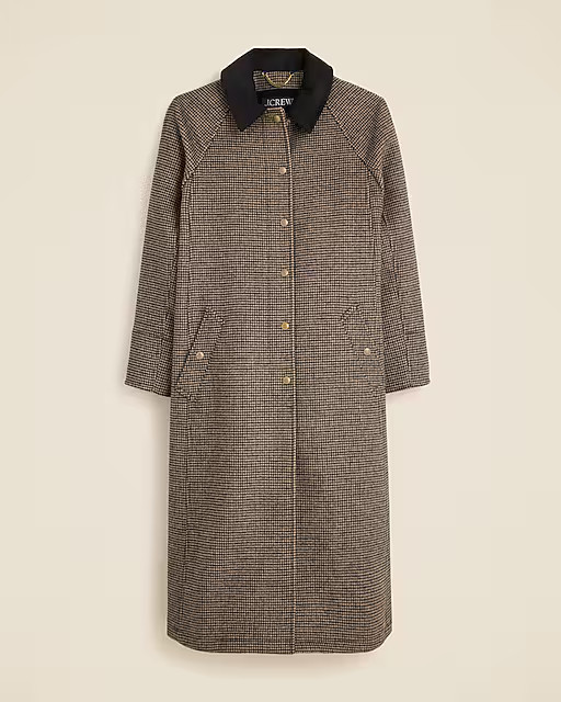 Long Barn Jacket™ in houndstooth wool blend | J. Crew US