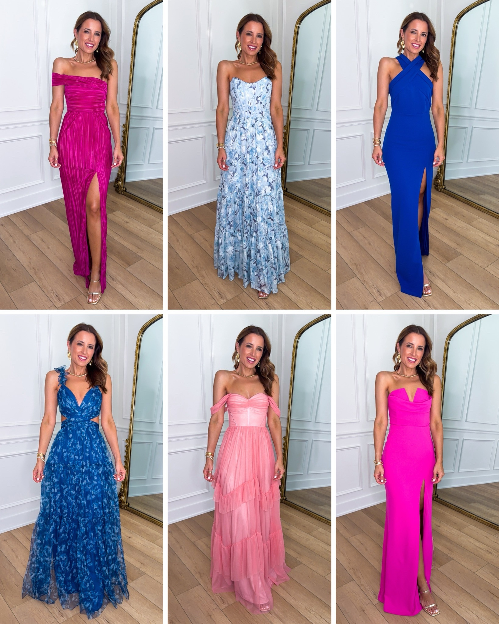 Spring wedding guest dresses. Summer wedding guest dresses. Cocktail dress. Black tie optional dresses. Formal dresses. Party dresses. Gala dresses. Destination wedding. Heels are TTS.
*I am 5’3, 110, 32b
#1: XXS (runs a little long)
#2: XXS
#3: XS (runs a little long)
#4: XXS (runs a little long)
#5: XS but could have done XXS (bust is a little big on me)
#6: XXS


#LTKootd #LTKTravel #LTKWedding