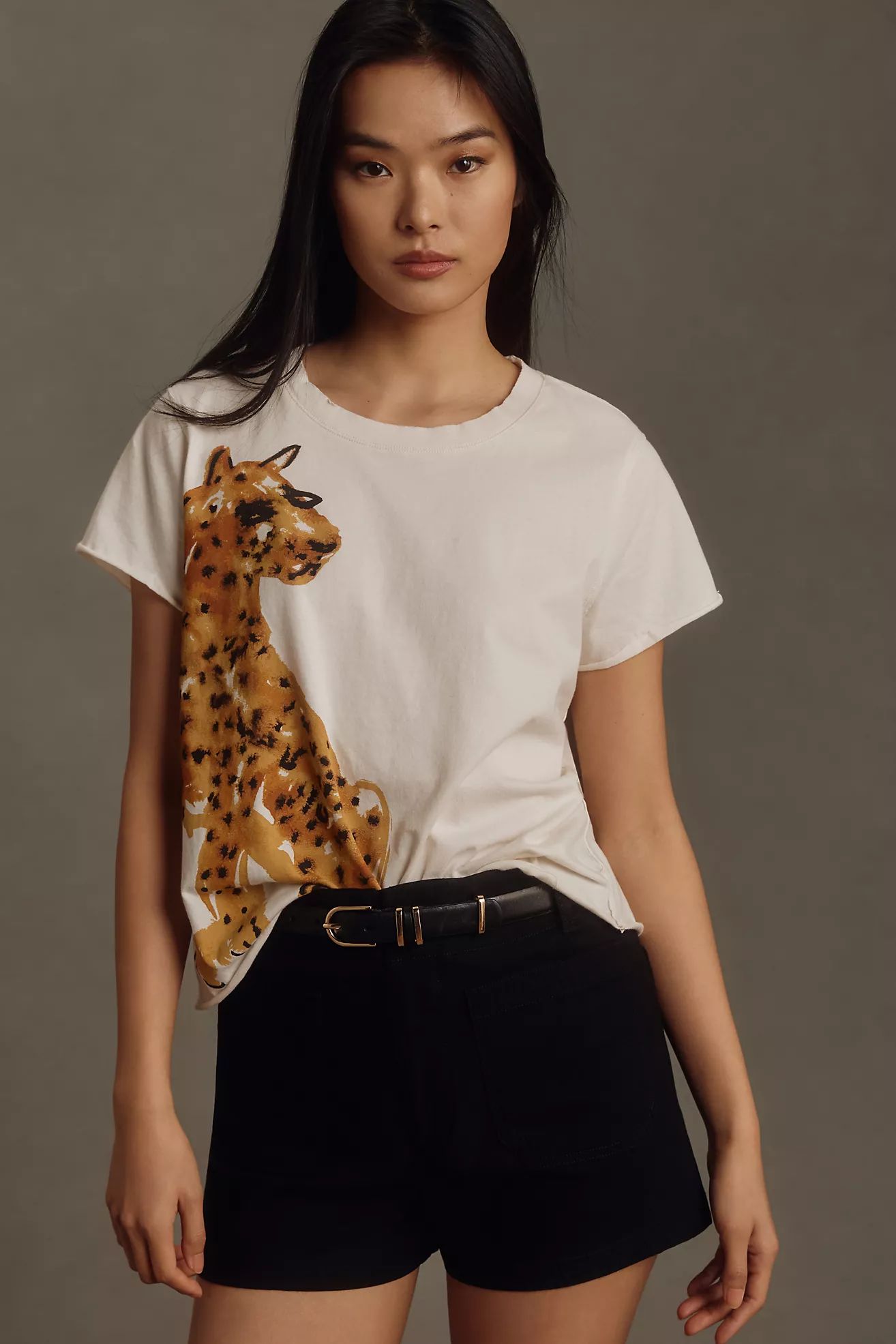 LouLou Avenue Cheetah Graphic Tee | Anthropologie (US)