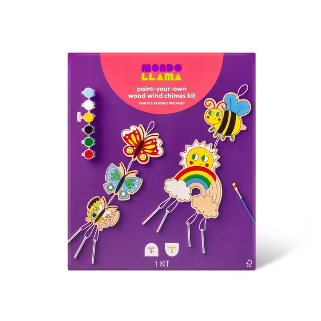 2pk Paint Your Own Wind Chimes - Mondo Llama™ | Target