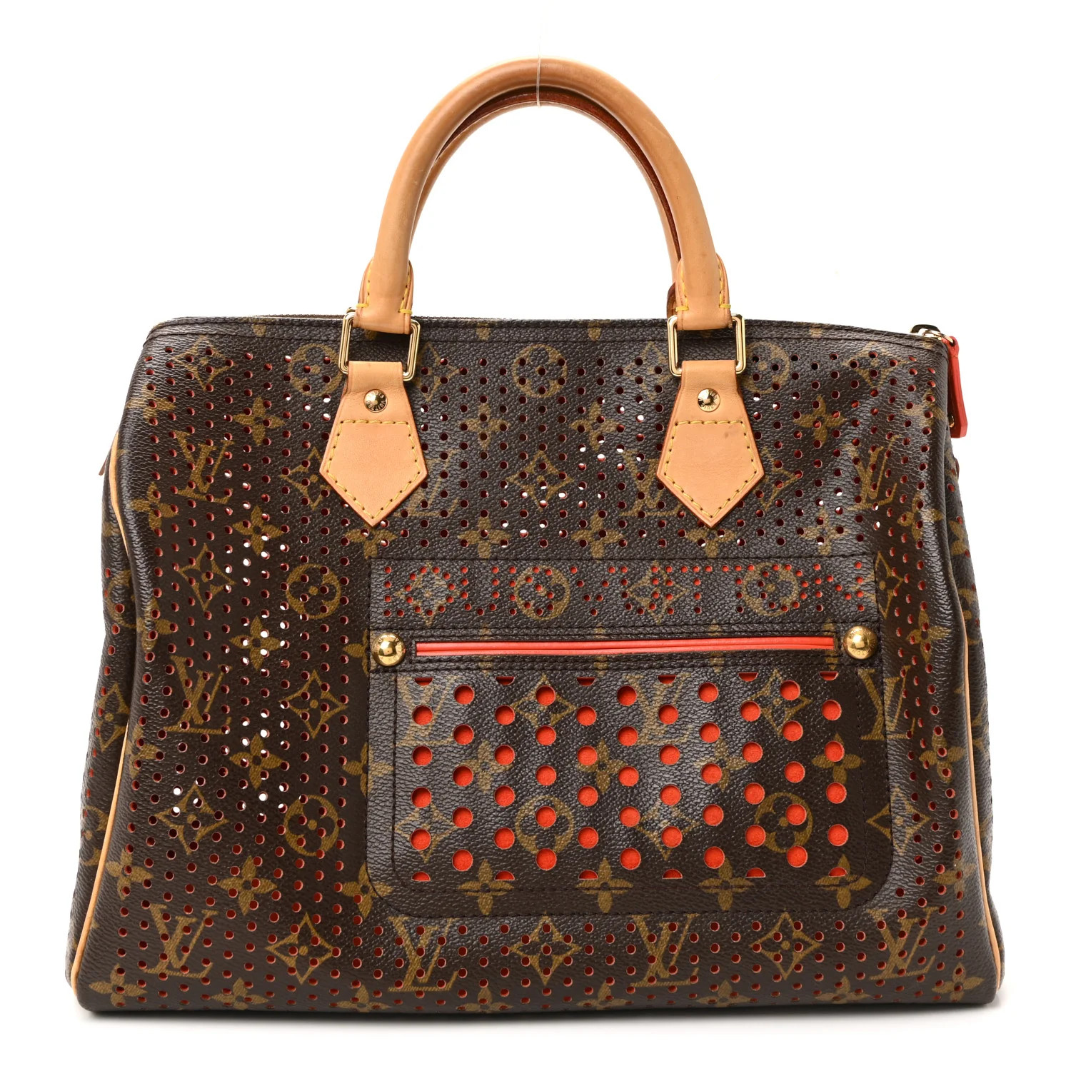 Monogram Perforated Speedy 30 Orange | FASHIONPHILE (US)
