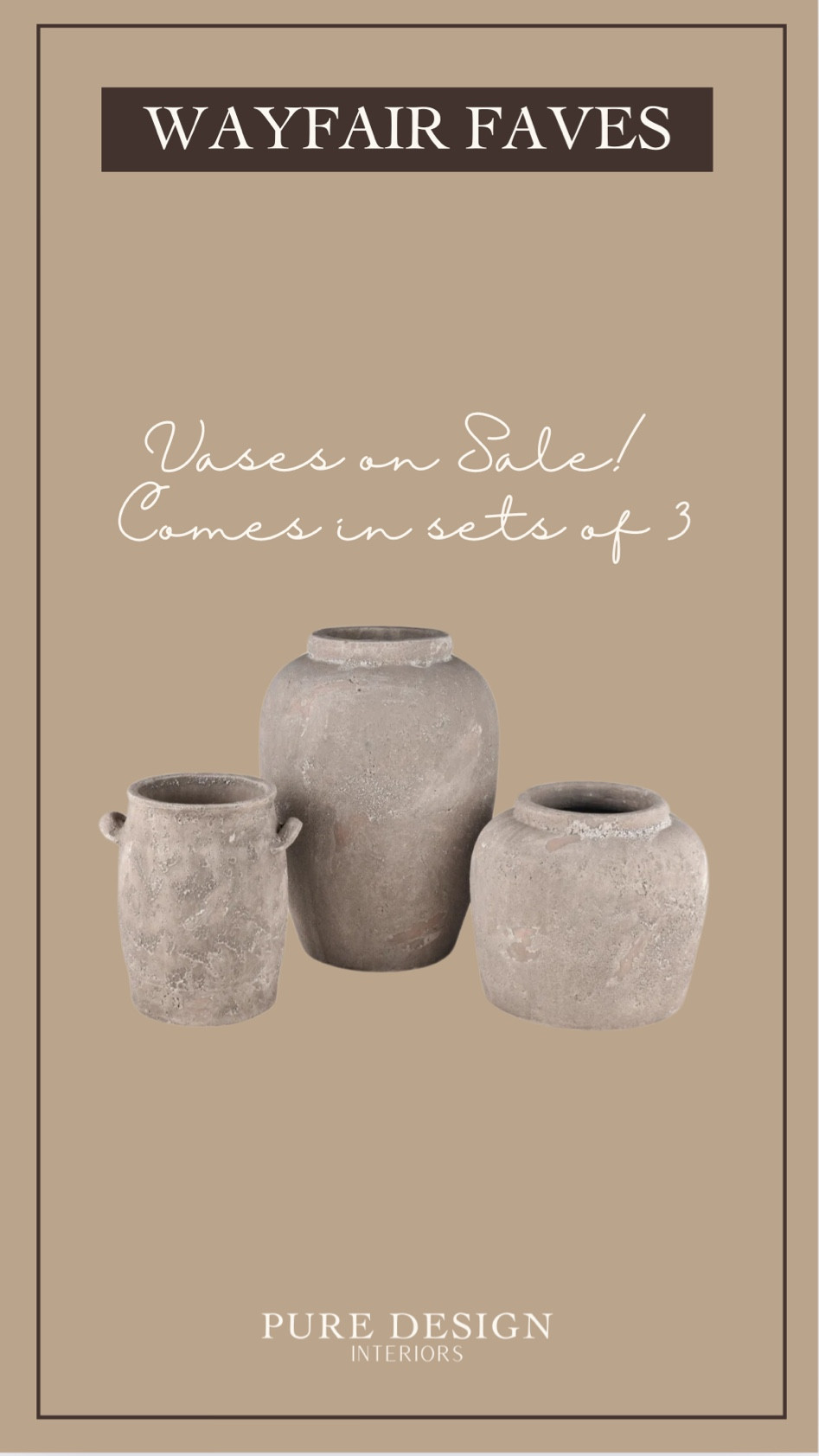 Wayfair find! Set of 3 ceramic vases! 

#LTKhome #LTKsale #LTKstyletip