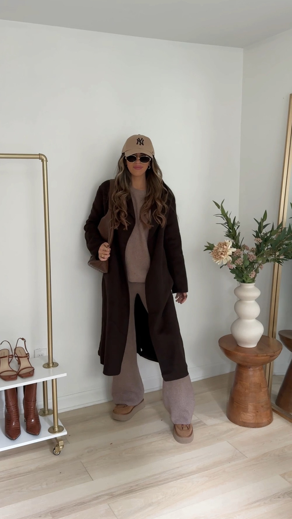 Cozy fall outfit -- the perfect knit sweater lounge set (wearing size XS in the pants and medium long in the top)  paired with a brown trench coat (small) and my favorite fall comfy shoes (runs small I sized up to an 8!)


#LTKStyleTip #LTKVideo #LTKSeasonal