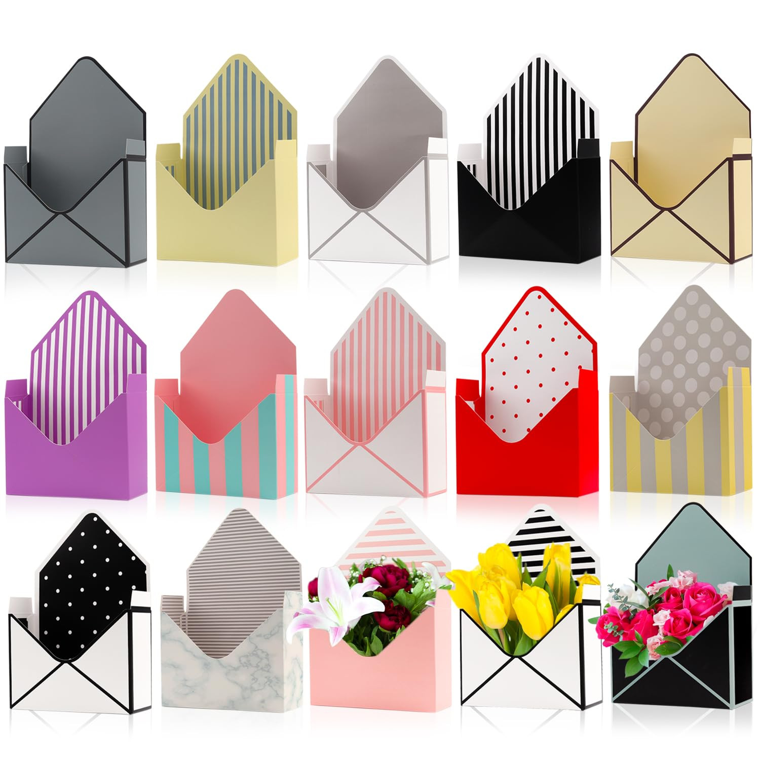 Rocutus Florist Bouquet Envelope Boxes,Flower Gift Packaging Bouquet Packaging Gift Paper Boxes,F... | Amazon (US)