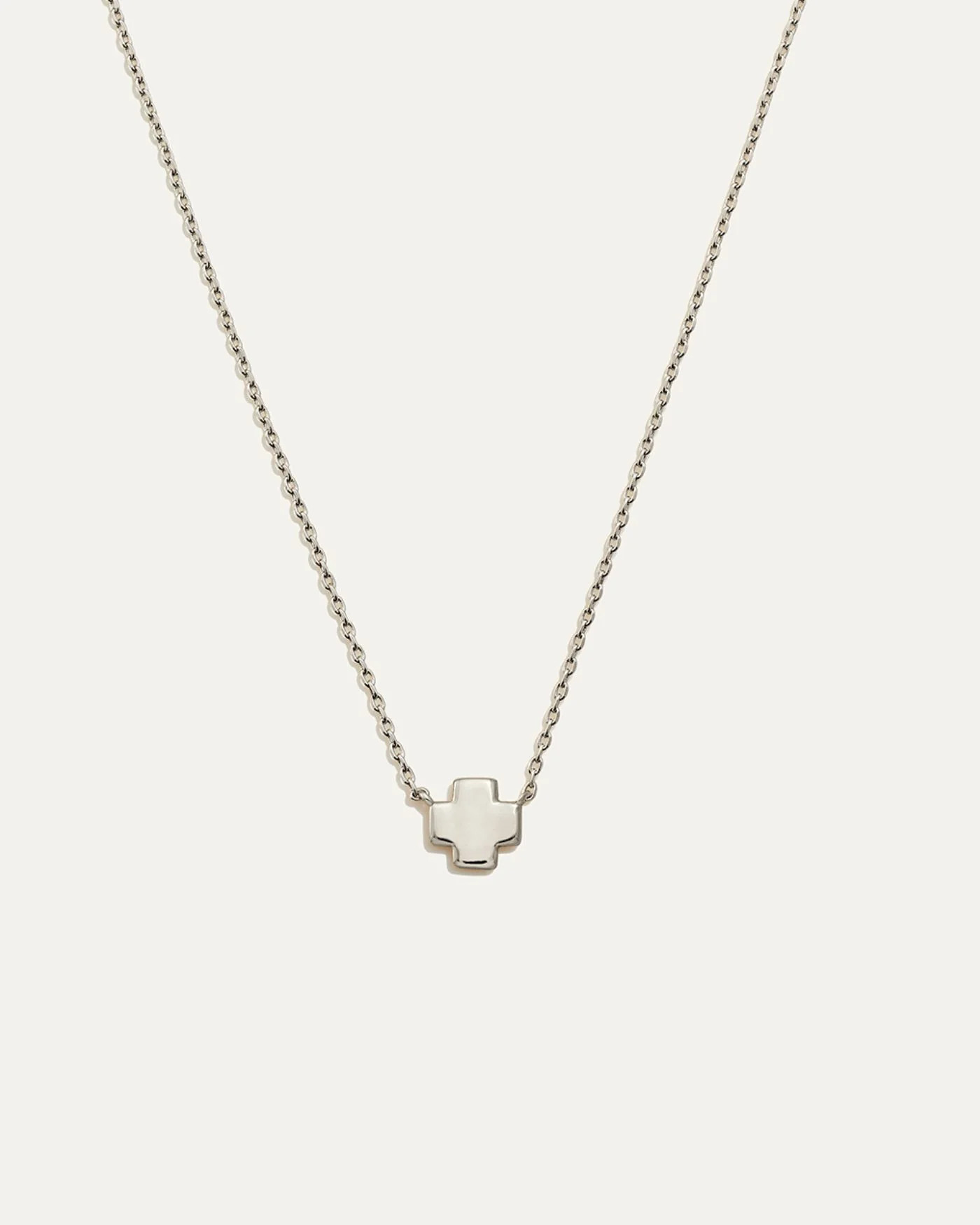 Delicate Adjustable Cross Necklace | Silver | Stella & Dot
