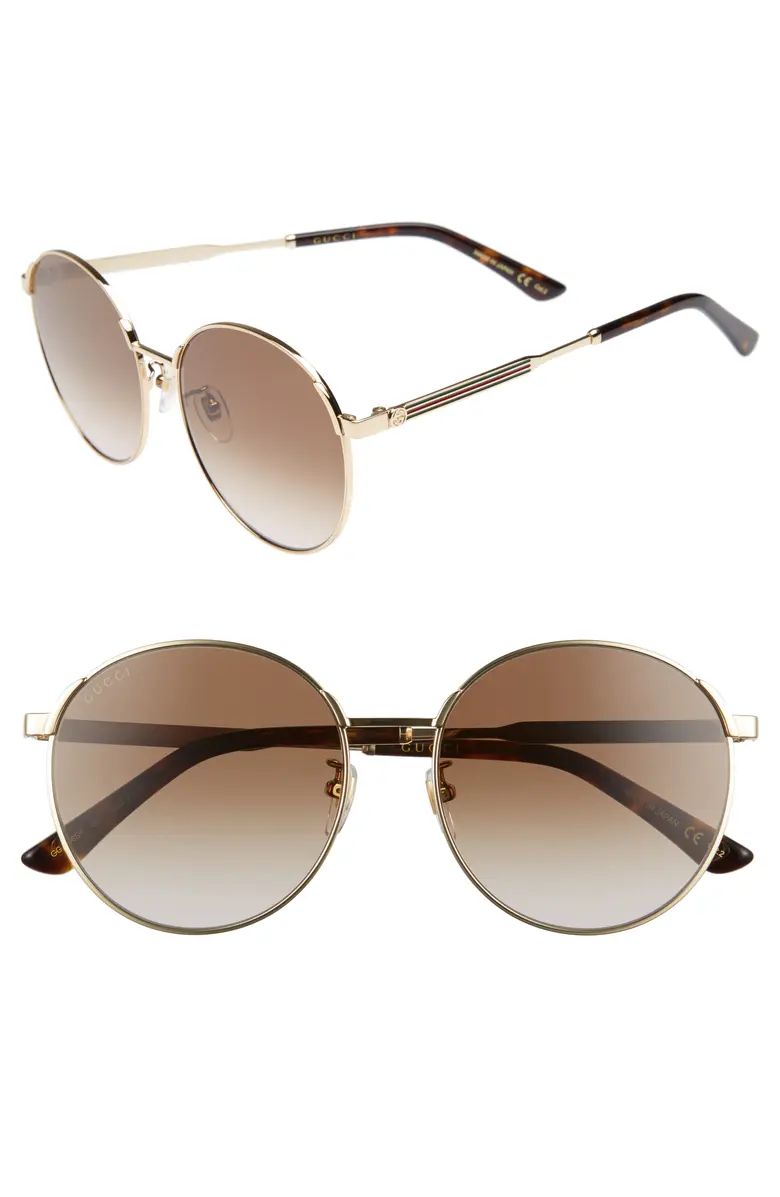 Gucci 58mm Round Sunglasses | Nordstrom