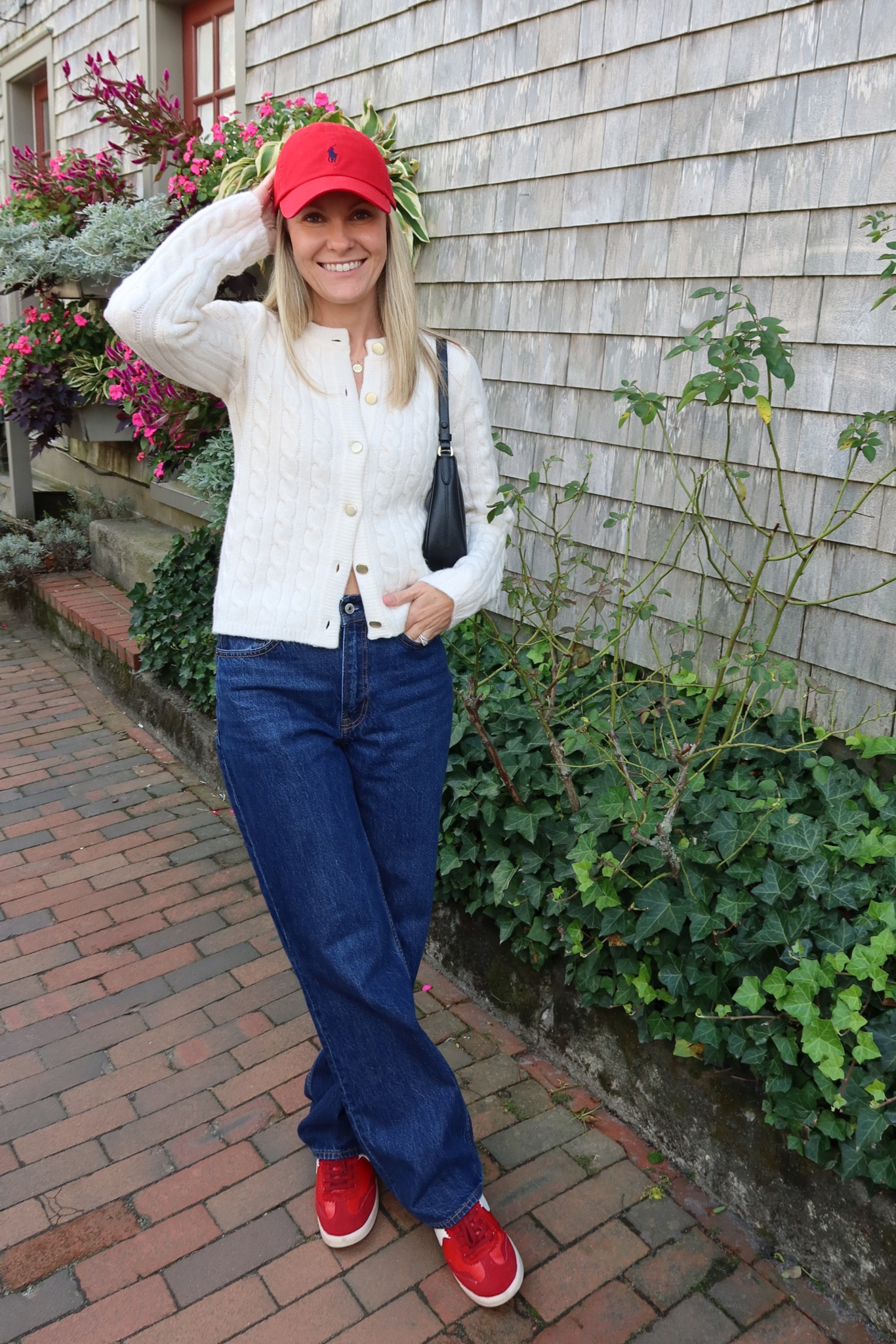 obsessed with the red trend 

jeans: 25
sweater: xsmall 
shoes: tts

#LTKShoeCrush #LTKStyleTip #LTKSeasonal