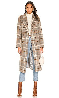 ASTR the Label Raquel Coat in Grey & Brown Plaid from Revolve.com | Revolve Clothing (Global)
