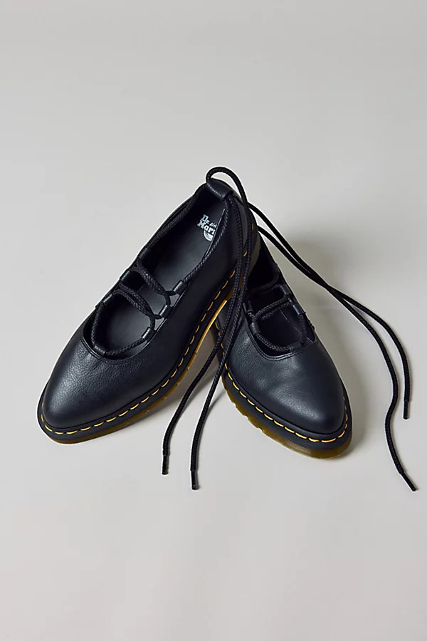 Dr. Martens Women's Elphie Lace-Up Mary Jane Shoe in Black - Virginia, Women's at Urban Outfitters | Urban Outfitters (US and RoW)