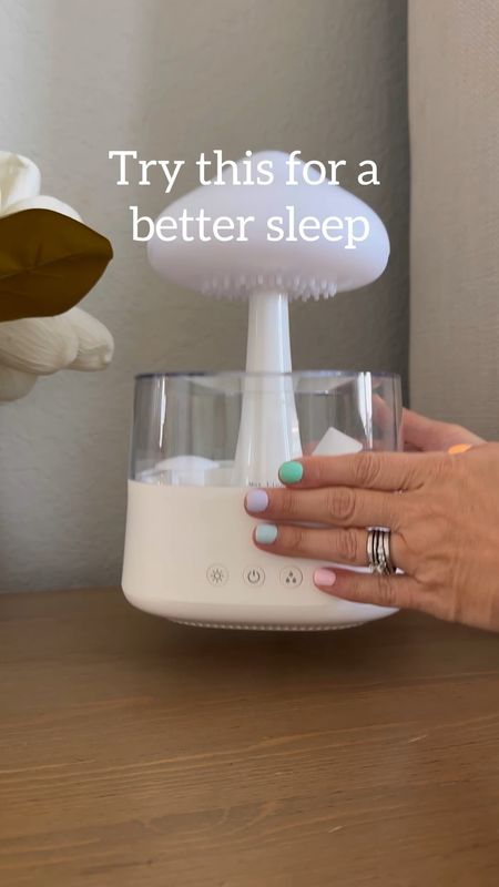 My favorite rain humidifier that’s always a noise machine and diffuser. Great for a better nights rest. I keep mine on my nightstand! Sound machine. Humidifier. Bedroom favorite  

#LTKhome #LTKsalealert #LTKfamily