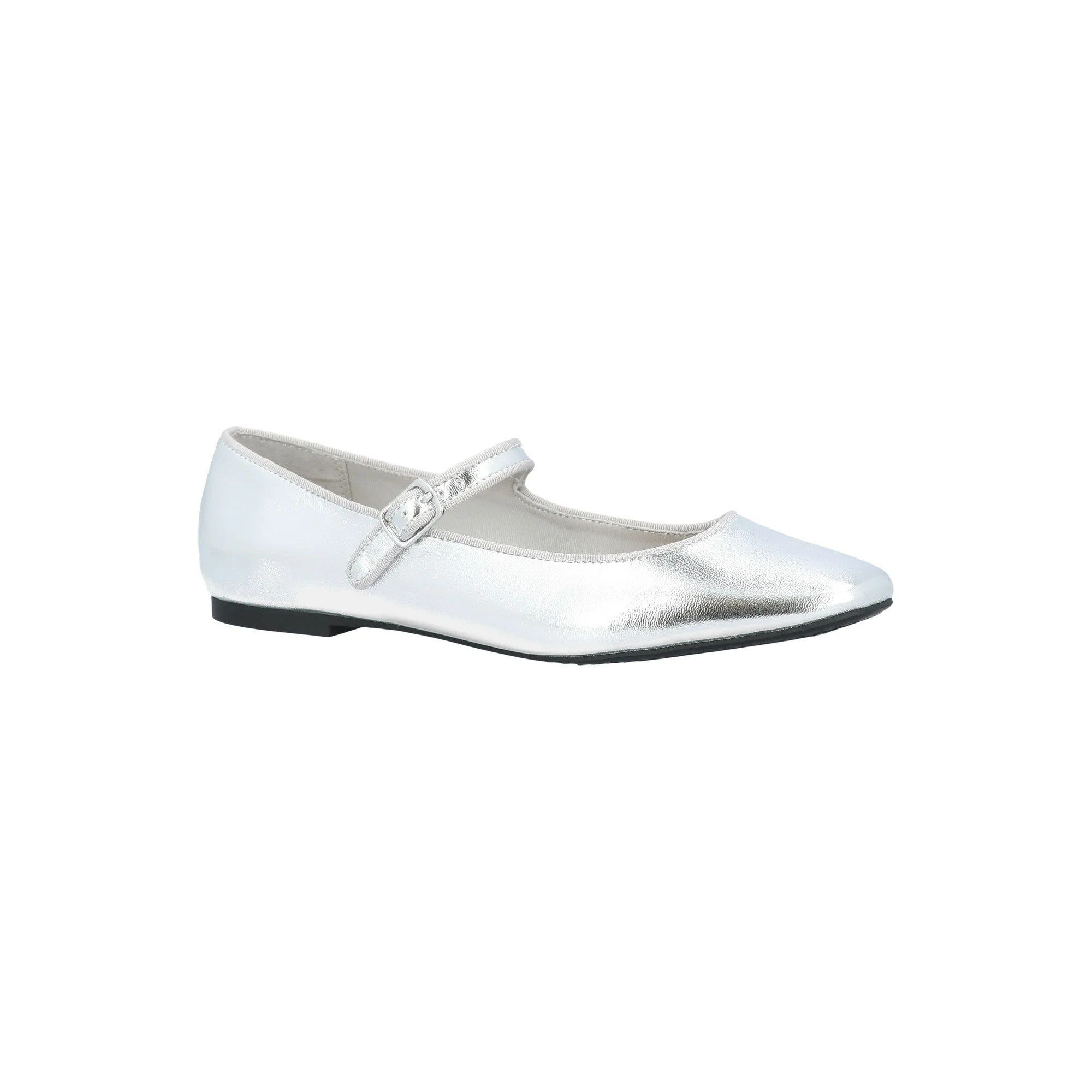 Time and Tru Women's Faux Leather Mary Jane Flats | Walmart (US)