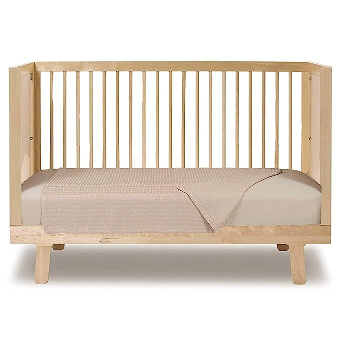 Panda Baby Rayon Bamboo Crib Set - 2-Piece - Crib Sheet and Baby Blanket - Champagne | Amazon (US)