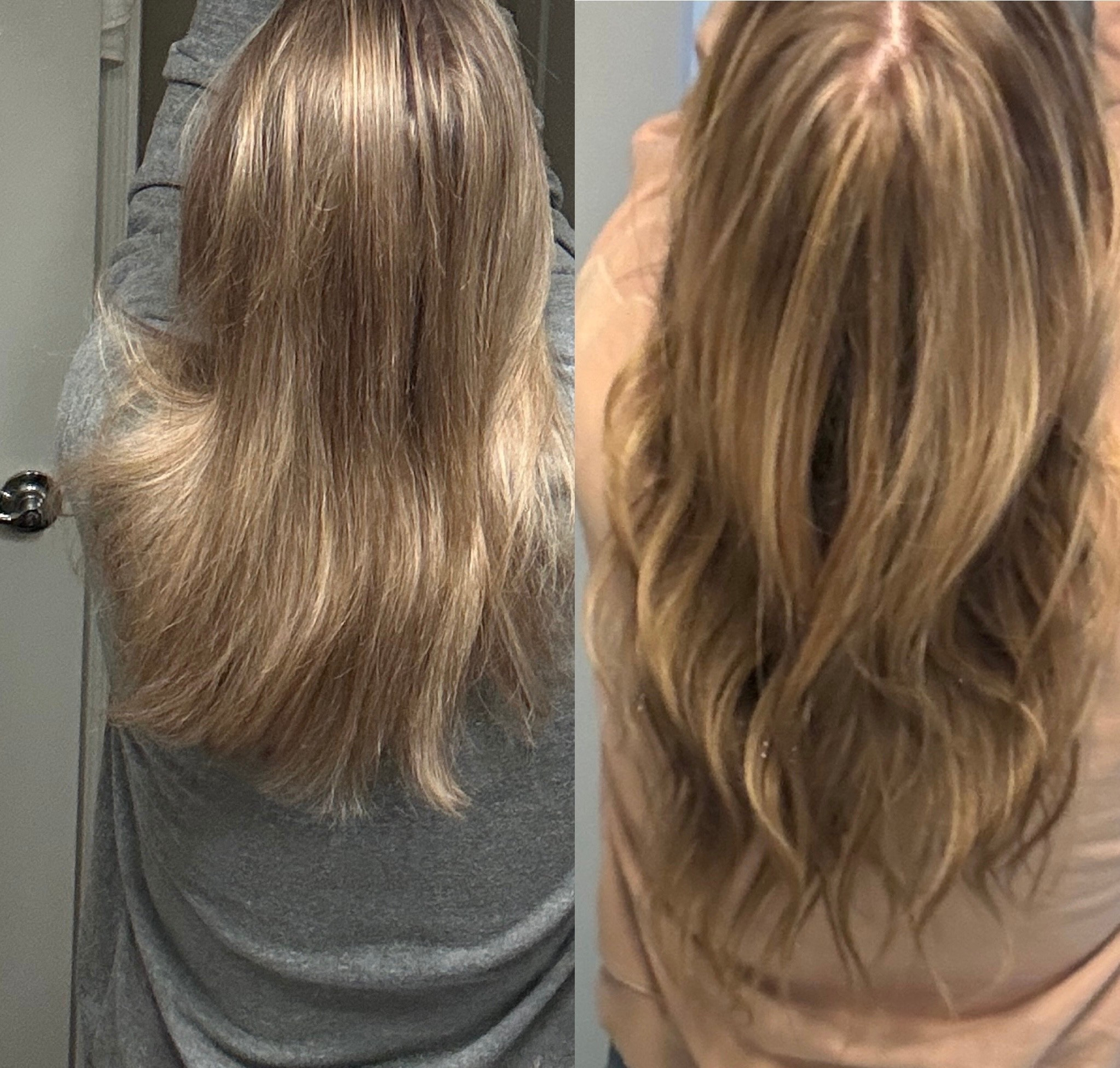 My hair 3 months ago versus today. 
The reason for the growth is a combination between @Nutrafol, putting less bleach on it, and using a hair oil at night. I put the oil on it, braid it and sleep in it. Then wash as normal in the shower in the morning!

#LTKdayinmylife #LTKmomlife #LTKBeauty