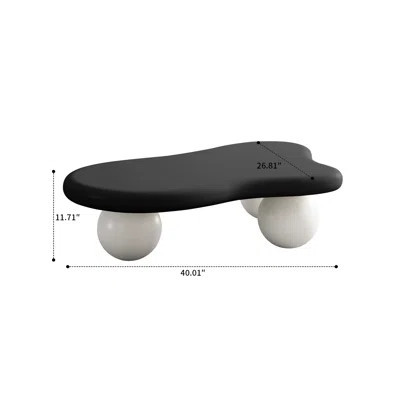 Modern Minimalist 40’ Cloud Shape Coffee Table with Ball Legs for Bedroom Living Room Lounge | Wayfair North America