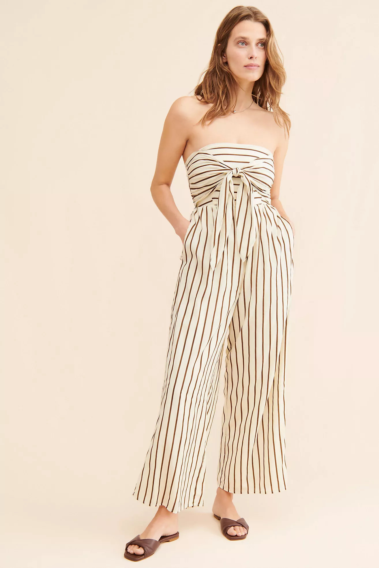 Line + Dot Macario Striped Jumpsuit | Anthropologie (US)