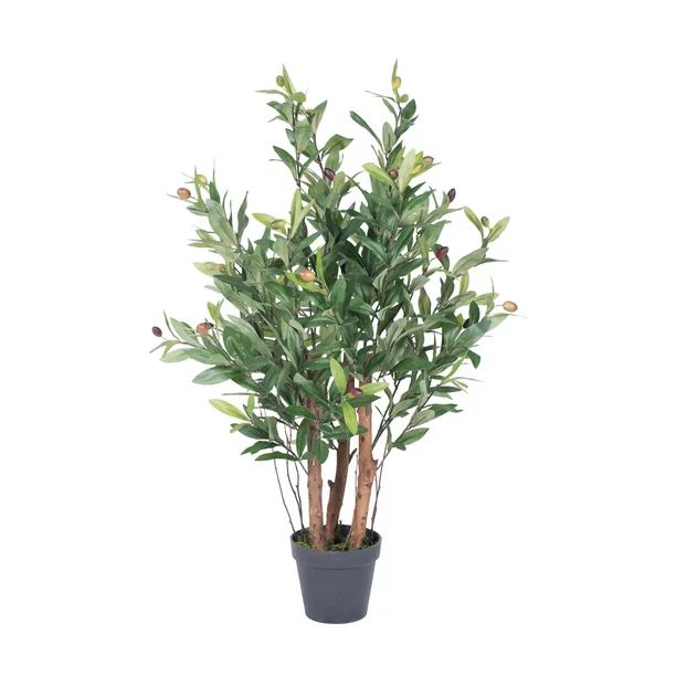 Vickerman Everyday 30" Tall Artificial Potted Olive Tree - Lifelike Home or Office Decor - Premiu... | Walmart (US)