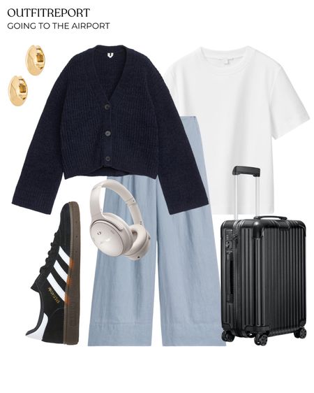 Classic white tshirt cardigan lounge trousers and adidas trainers sneakers 

#LTKstyletip #LTKitbag #LTKshoecrush